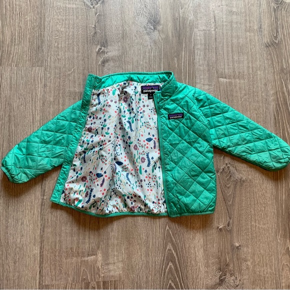 Patagonia Jackets & Coats 3t Patagonia Toddler Girl Green Floral